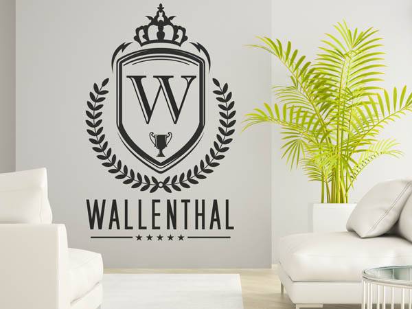 Wandtattoo Wallenthal Wappen