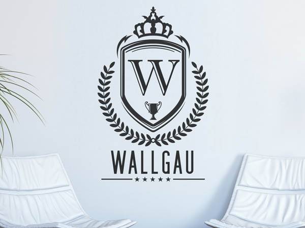 Wandtattoo Wallgau Wappen