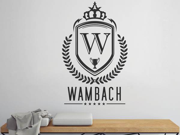 Wandtattoo Wambach Wappen