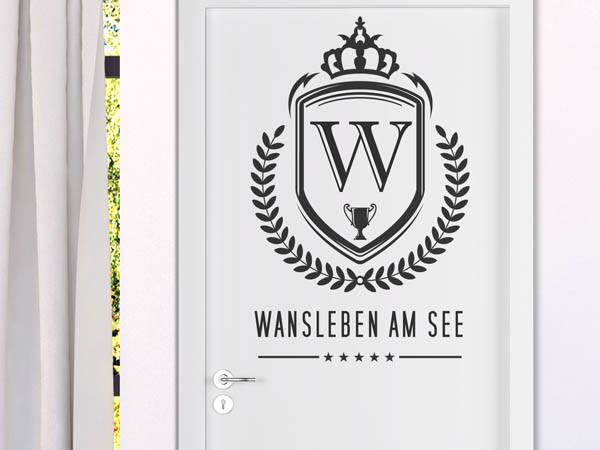 Wandtattoo Wansleben am See Wappen