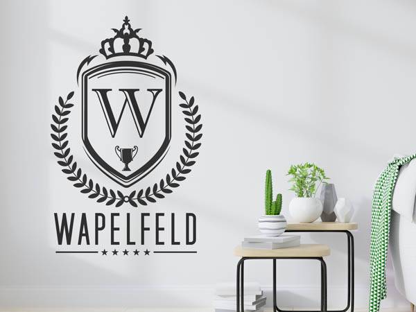 Wandtattoo Wapelfeld Wappen