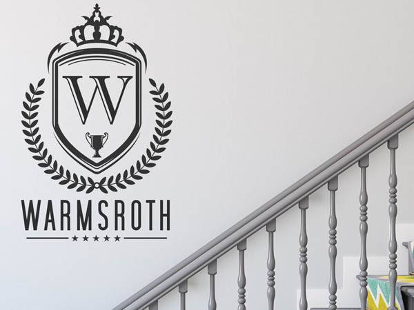 Wandtattoo Warmsroth Wappen