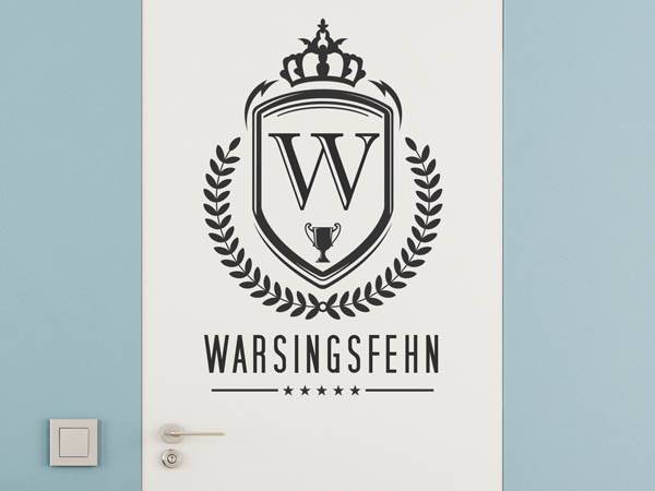 Wandtattoo Warsingsfehn Wappen