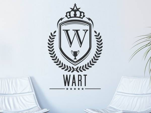 Wandtattoo Wart Wappen