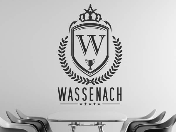 Wandtattoo Wassenach Wappen