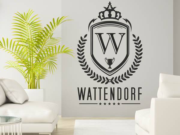 Wandtattoo Wattendorf Wappen