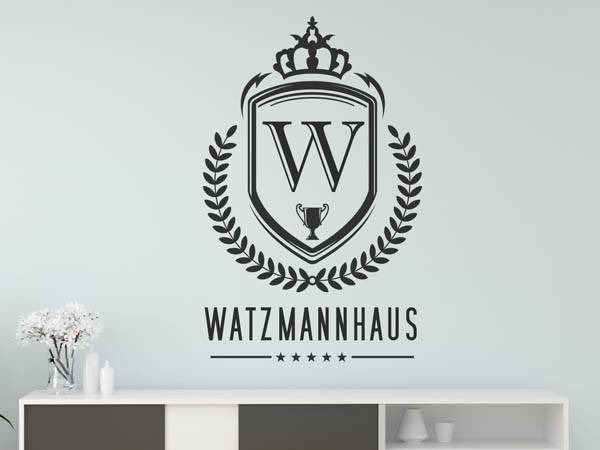 Wandtattoo Watzmannhaus Wappen