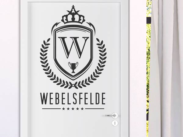 Wandtattoo Webelsfelde Wappen