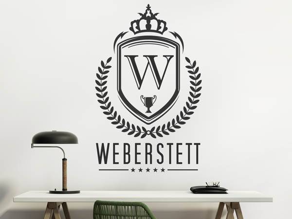 Wandtattoo Weberstett Wappen