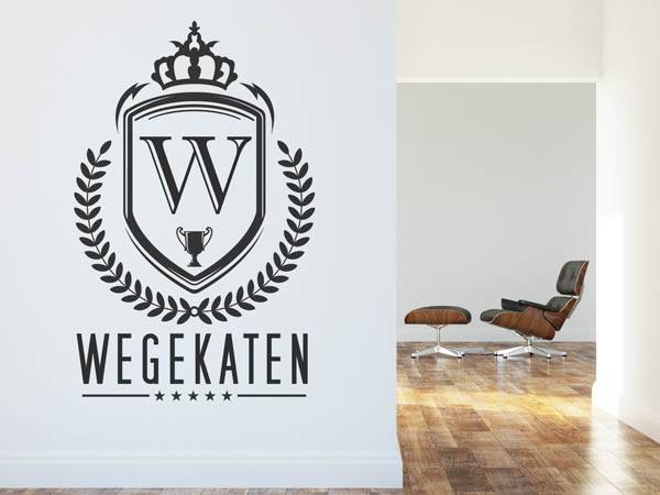 Wandtattoo Wegekaten Wappen