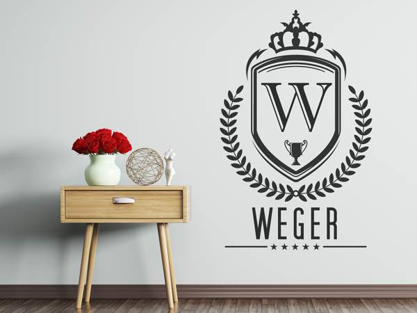Wandtattoo Weger Wappen
