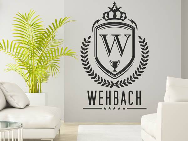 Wandtattoo Wehbach Wappen