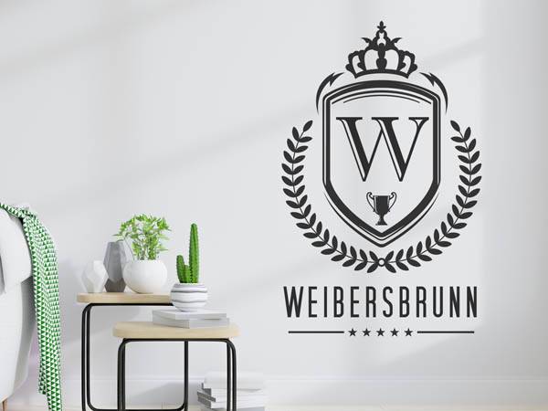 Wandtattoo Weibersbrunn Wappen