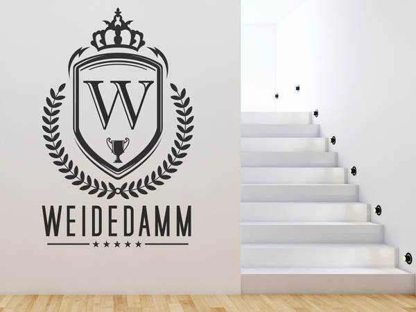 Wandtattoo Weidedamm Wappen