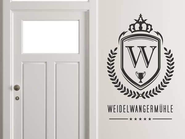 Wandtattoo Weidelwangermühle Wappen
