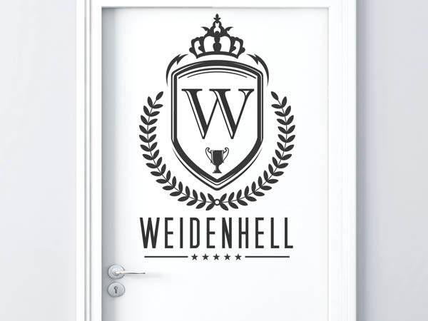 Wandtattoo Weidenhell Wappen