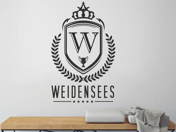Wandtattoo Weidensees Wappen