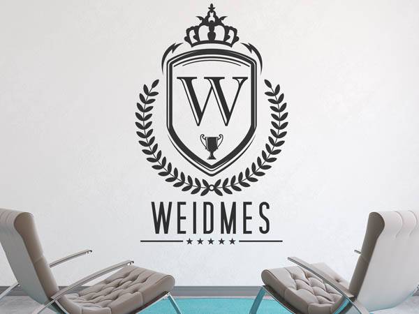 Wandtattoo Weidmes Wappen