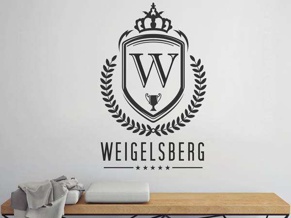 Wandtattoo Weigelsberg Wappen