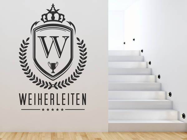 Wandtattoo Weiherleiten Wappen
