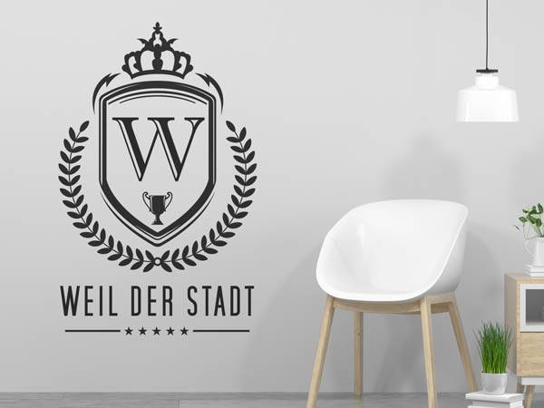 Wandtattoo Weil der Stadt Wappen
