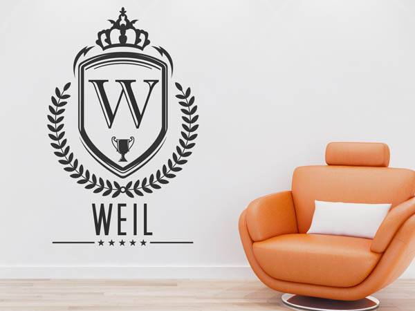 Wandtattoo Weil Wappen