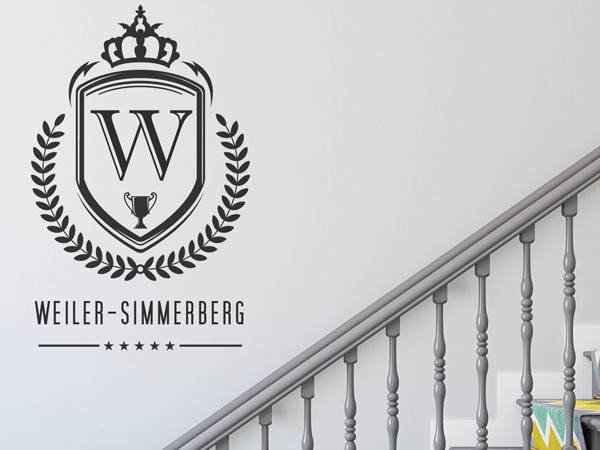 Wandtattoo Weiler-Simmerberg Wappen