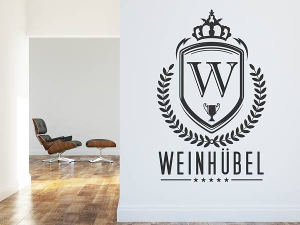 Wandtattoo Weinhübel Wappen