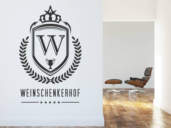 Wandtattoo Weinschenkerhof Wappen