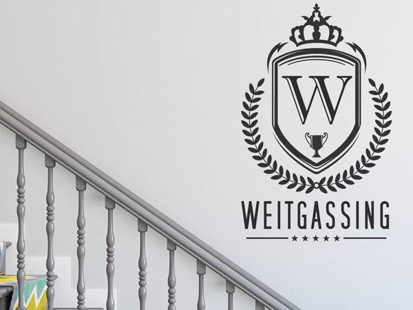 Wandtattoo Weitgassing Wappen