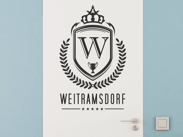 Wandtattoo Weitramsdorf Wappen