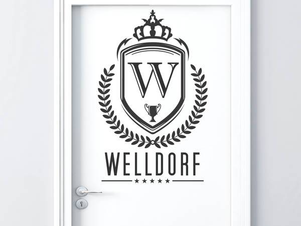 Wandtattoo Welldorf Wappen
