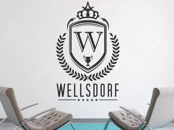 Wandtattoo Wellsdorf Wappen