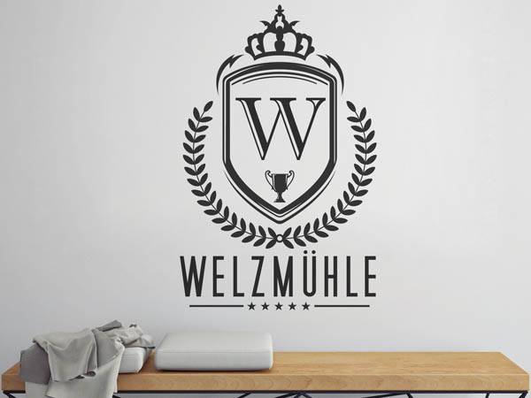 Wandtattoo Welzmühle Wappen