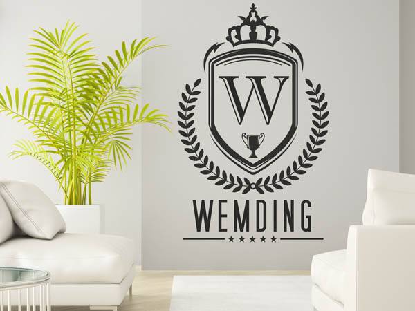 Wandtattoo Wemding Wappen