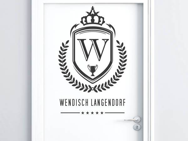 Wandtattoo Wendisch Langendorf Wappen