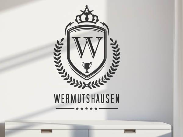 Wandtattoo Wermutshausen Wappen
