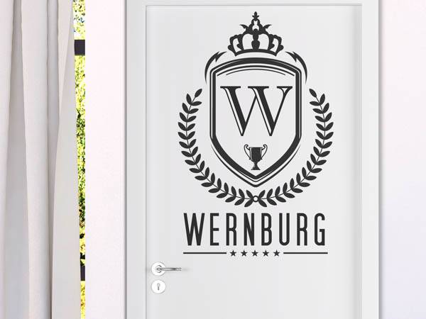 Wandtattoo Wernburg Wappen