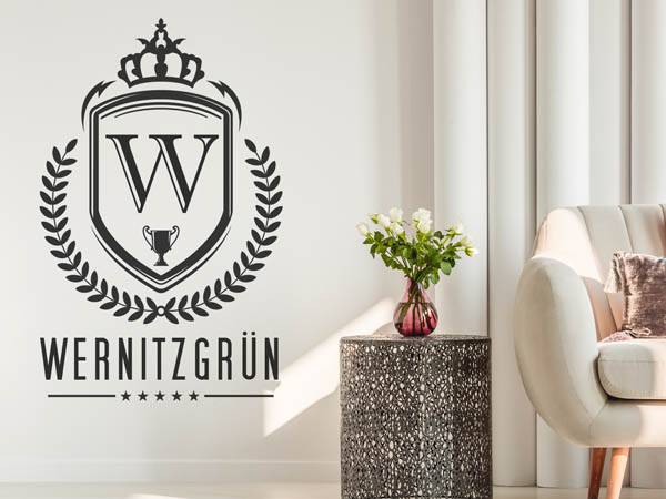 Wandtattoo Wernitzgrün Wappen