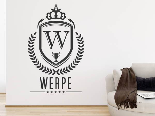 Wandtattoo Werpe Wappen