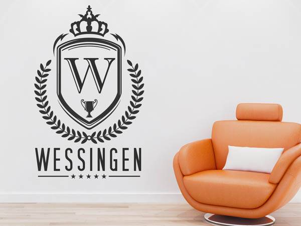 Wandtattoo Wessingen Wappen