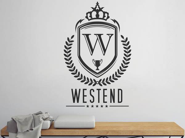 Wandtattoo Westend Wappen