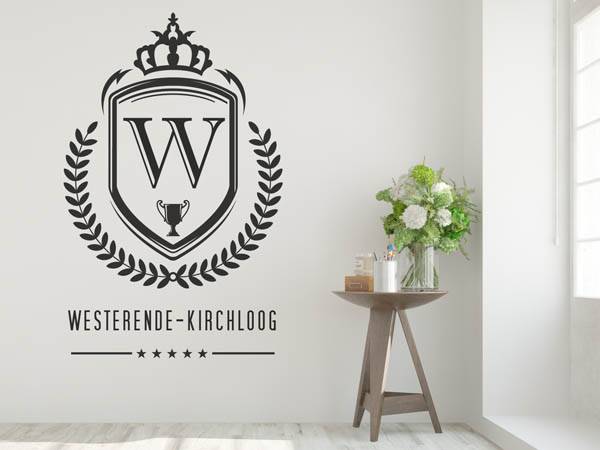 Wandtattoo Westerende-Kirchloog Wappen