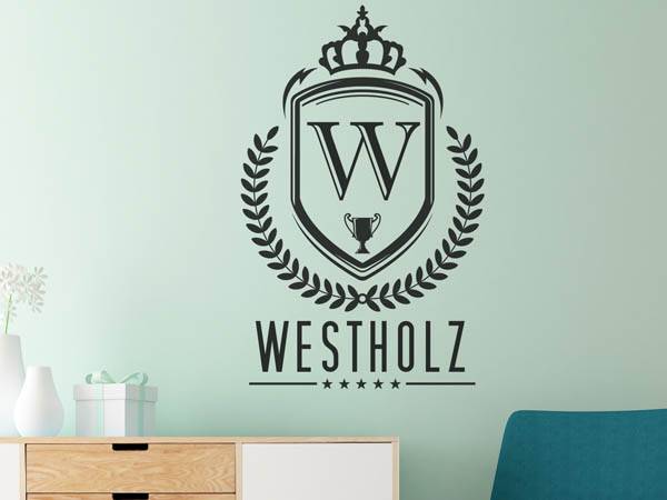 Wandtattoo Westholz Wappen