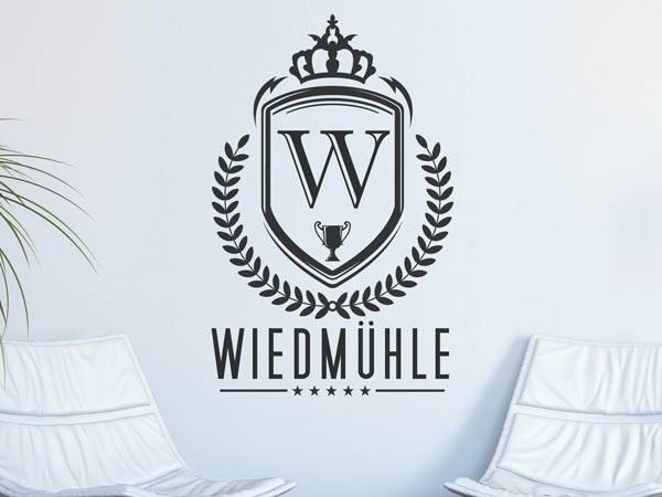 Wandtattoo Wiedmühle Wappen
