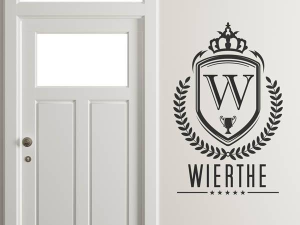 Wandtattoo Wierthe Wappen