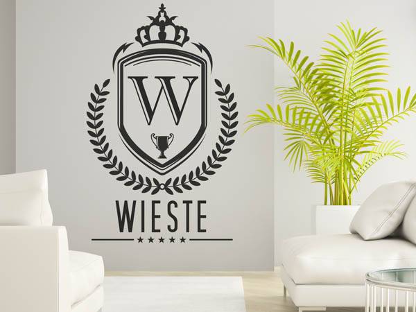 Wandtattoo Wieste Wappen