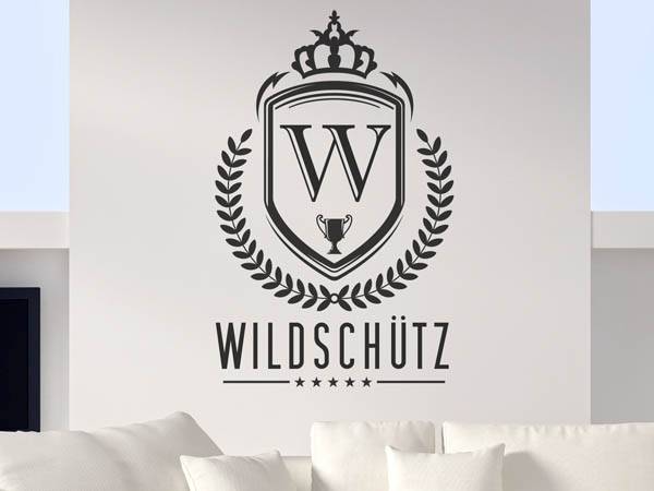Wandtattoo Wildschütz Wappen