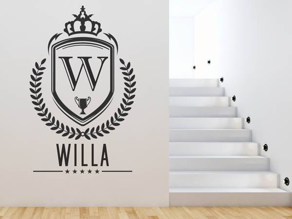 Wandtattoo Willa Wappen