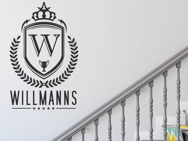 Wandtattoo Willmanns Wappen